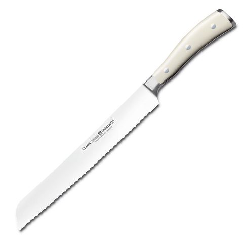 Набор из 6 кухонных ножей, мусата, ножниц и подставки WUSTHOF Ikon Cream White арт. 9879 WUS