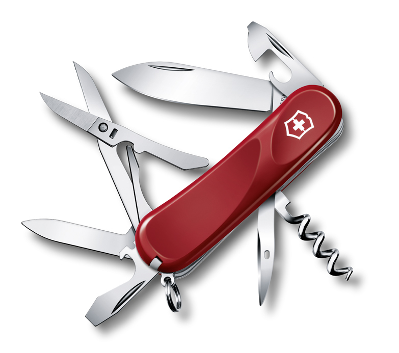 

Нож Victorinox Evolution 14, 85 мм, 14 функций, красный 2.3903.E
