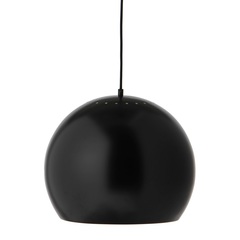 Лампа подвесная Ball, ?40 см, черная матовая, черный шнур Frandsen 153065001