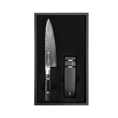 Набор из кухонного Шеф ножа 20 см (37 слоев) YAXELL Zen и точилки арт. YA35500-002