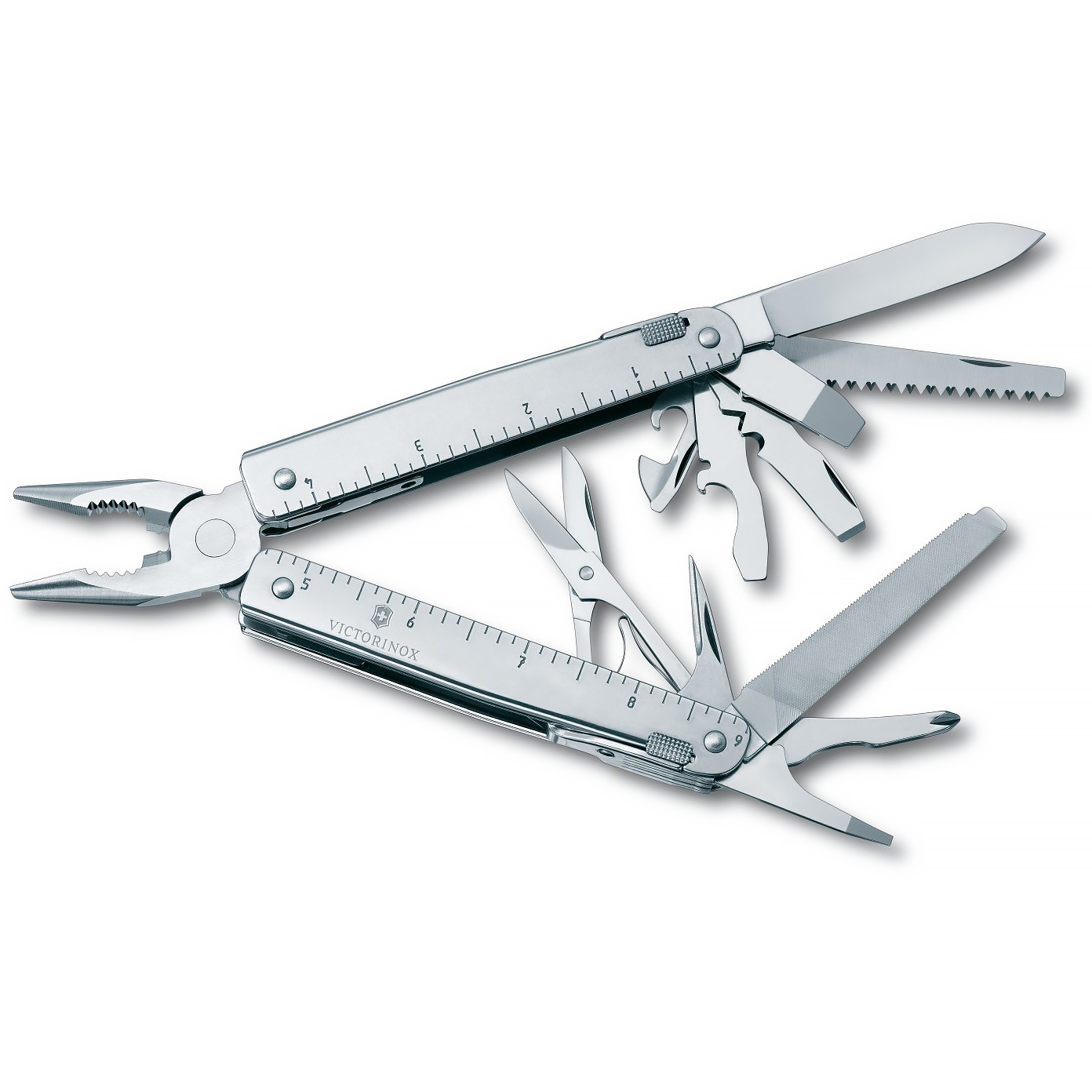 

Мультитул Victorinox SwissTool 27, 115 мм, 27 функций, кожаный чехол* 3.0327.L