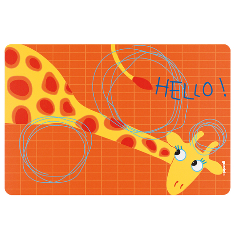 Коврик сервировочный детский Hello жираф Guzzini 22606652G