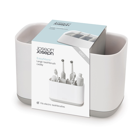 Органайзер для зубных щеток EasyStore большой белый-серый Joseph Joseph 70510