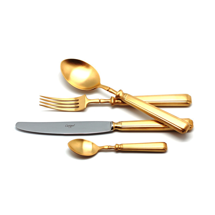 

Набор столовых приборов (130 предметов / 12 персон) Cutipol PICCADILLY GOLD 9142-130