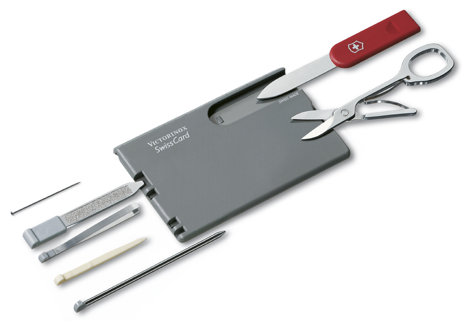 

Швейцарская карточка Victorinox SwissCard, серая 0.7106