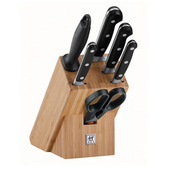 Набор из 4 ножей, мусата и ножниц в подставке Zwilling Professional “S” 35621-004