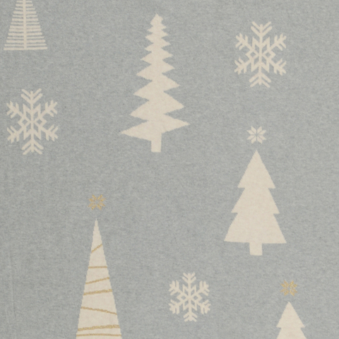 Плед из хлопка с новогодним рисунком Christmas tree из коллекции New Year Essential, 130х180 см Tkano TK20-TH0002