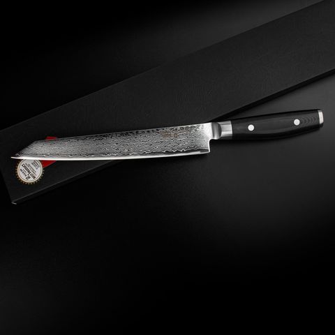Нож кухонный для тонкой нарезки 25,5 см (69 слоев) YAXELL RAN арт. YA36009