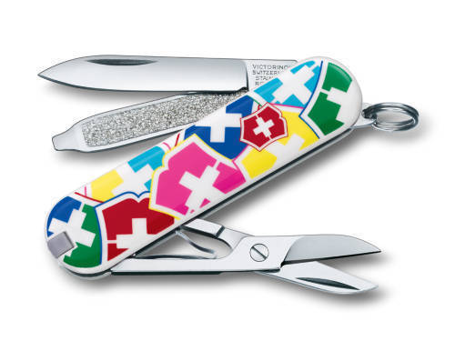 

Нож-брелок Victorinox Classic, 58 мм, 7 функций, "VX Colors" 0.6223.841