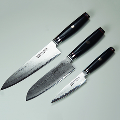 Набор из 3 кухонных ножей (193 слоя) YAXELL Super Gou Ypsilon арт. YA37200/YA37201/YA37202