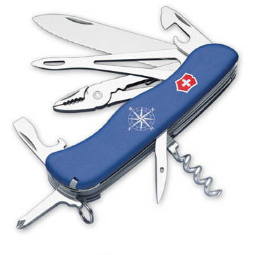 

Нож Victorinox Skipper, 111 мм, 17 функций, синий 0.9093.2W