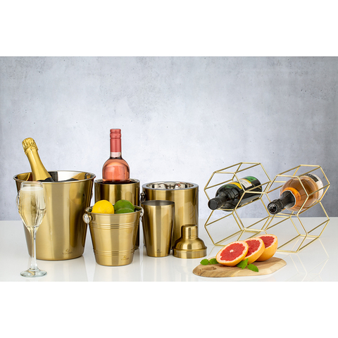 Ведерко для охлаждения игристых вин Barware 4 л золото Viners v_0302.233