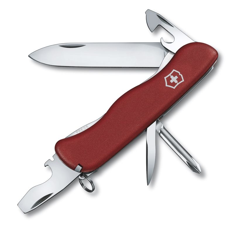 

Нож Victorinox Centurion, 111 мм, 11 функций, с фиксатором лезвия, красный 0.8453