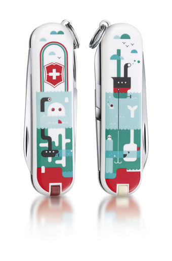 

Нож-брелок Victorinox Classic LE 2015, 58 мм, 7 функций, "Sea World" 0.6223.L1502