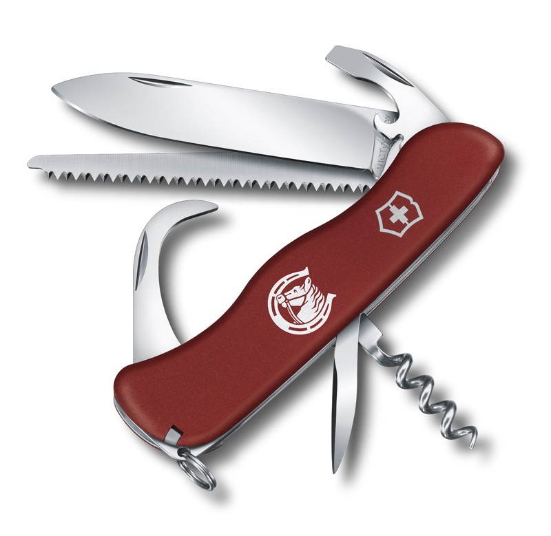 

Нож Victorinox Equestrian, 111 мм, 12 функций, с фиксатором лезвия, красный 0.8583