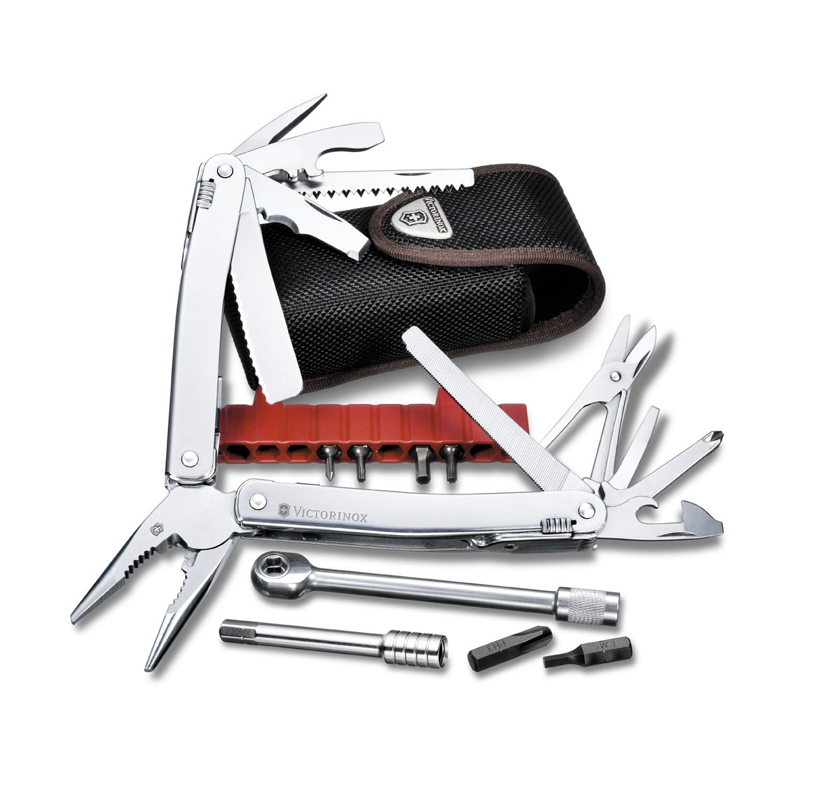 

Мультитул Victorinox SwissTool Spirit Plus, 105 мм, 38 функций, нейлоновый чехол 3.0239.N