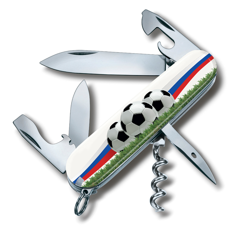 

Нож Victorinox Spartan, 91 мм, 12 функций, "Футбольное поле" 1.3603 SOCCER II
