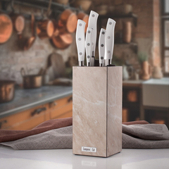 Подставка для ножей кухонных универсальная Everyday 23х10см., мрамор бежевый арт.PDN103020OA4
