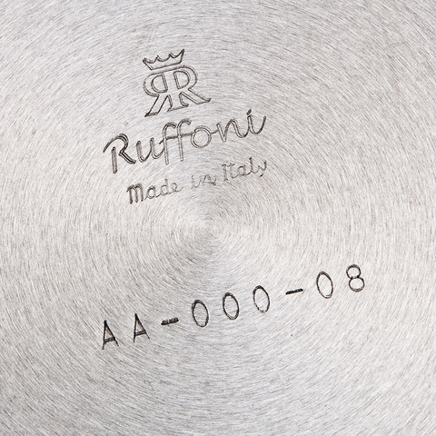 Ковш 16см (1,5л), крышка с посеребренной декорированной ручкой, RUFFONI Opus Prima арт. L16 Ruffoni