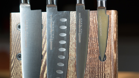 Комплект из 4 ножей Samura Mo-V и подставки