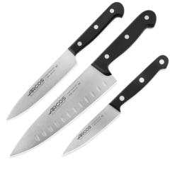 Набор кухонных ножей, 3 шт. (10 см, 15 см, 20 см) ARCOS Universal арт. 807410*