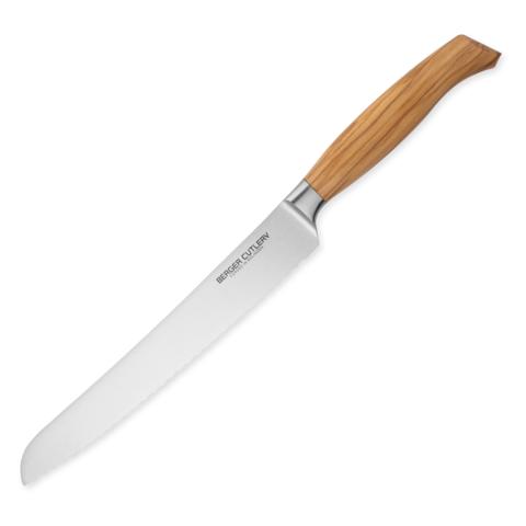 Нож кухонный для хлеба 22 см BERGER CUTLERY Ergo Line Olive арт. BC100222