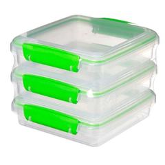 Набор контейнеров для сэндвичей (3 шт.) 450 мл Sistema FRESH Packs 951643