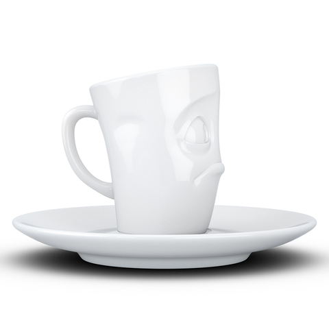 Кофейная чашка с блюдцем Tassen Buffled 80 мл белая T02.13.01