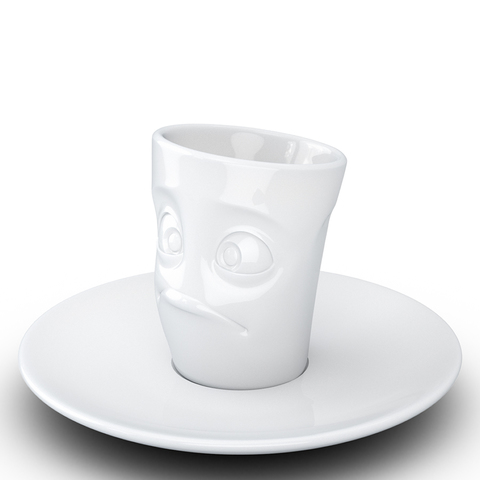 Кофейная чашка с блюдцем Tassen Buffled 80 мл белая T02.13.01