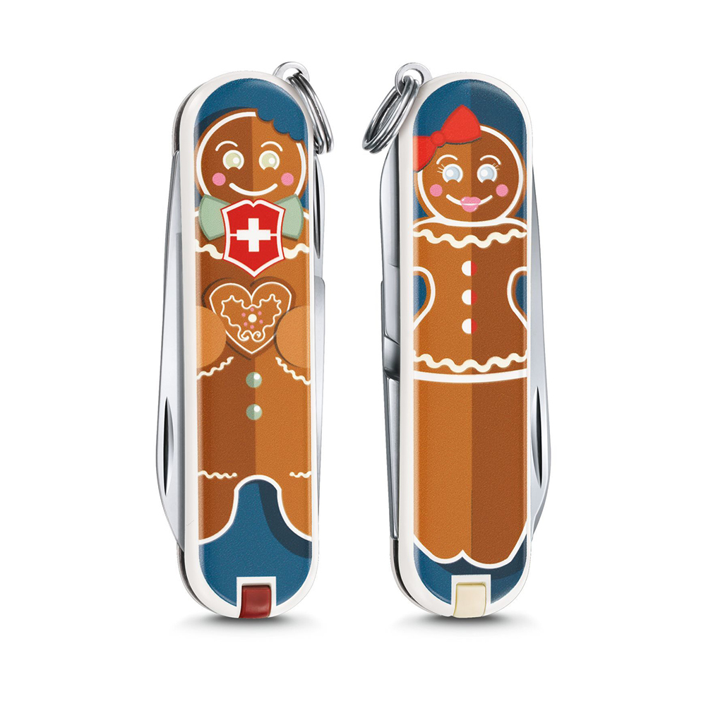 

Нож-брелок Victorinox Classic LE 2019, 58 мм, 7 функций, "Gingerbread Love" 0.6223.L1909