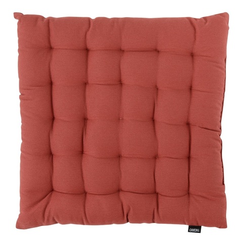 Подушка на стул из хлопка терракотового цвета из коллекции Prairie, 40х40 см Tkano TK20-CP0001