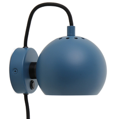 Лампа настенная Ball, ?12 см, синяя матовая Frandsen 47501250111/104739