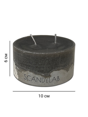 Интерьерная свеча 10х6см SCANDYLAB Beton Candle (серая) SICB-10-6-GR