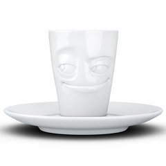 Кофейная чашка с блюдцем Tassen Impish 80 мл белая T02.11.01