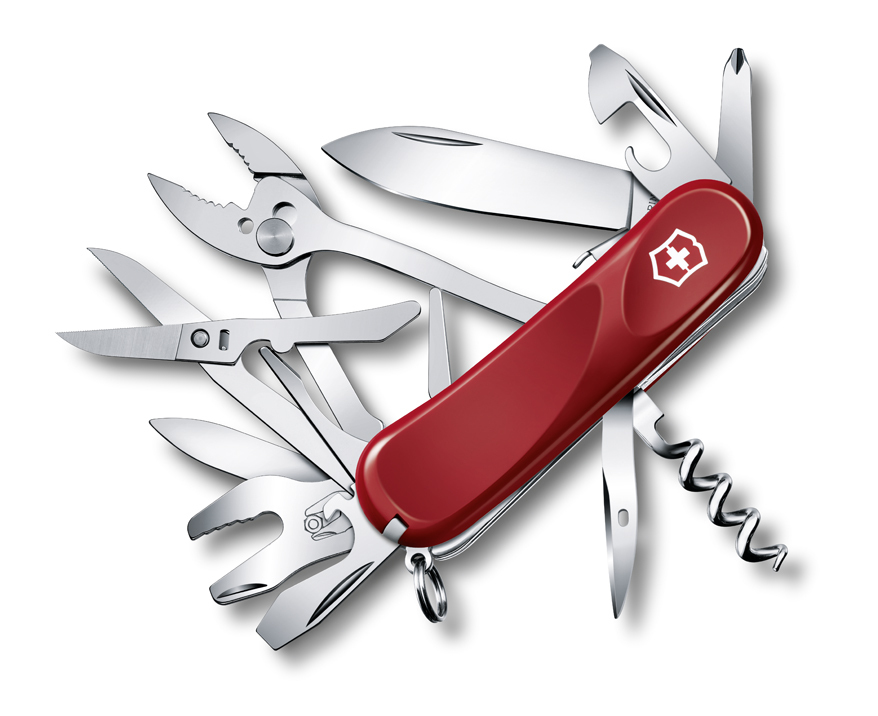 

Нож Victorinox Evolution S557, 85 мм, 21 функция, красный 2.5223.SE