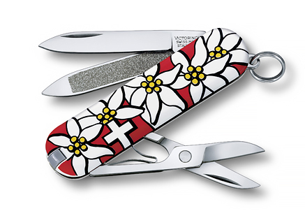 

Нож-брелок Victorinox Classic, 58 мм, 7 функций, "Edelweiss" 0.6203.840