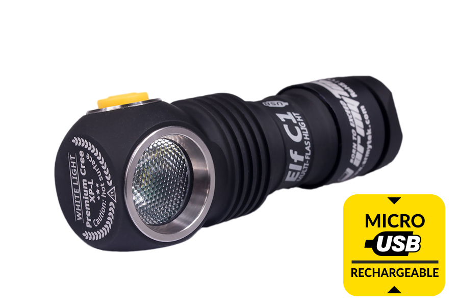 

Мультифонарь светодиодный Armytek Elf C1 Micro-USB+18350, 1050 лм, аккумулятор* F05001SC