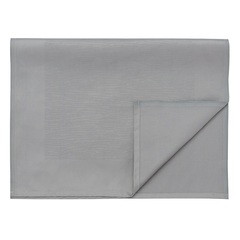 Дорожка на стол жаккардовая серого цвета из хлопка с вышивкой из коллекции Essential, 53х150 см Tkano TK21-TR0004