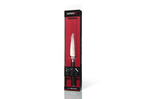 Нож кухонный стальной овощной Samura Mo-V SM-0010/G-10