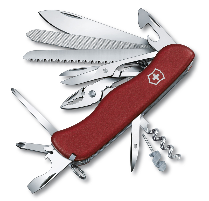 

Нож Victorinox WorkChamp, 111 мм, 21 функция, красный* 0.9064
