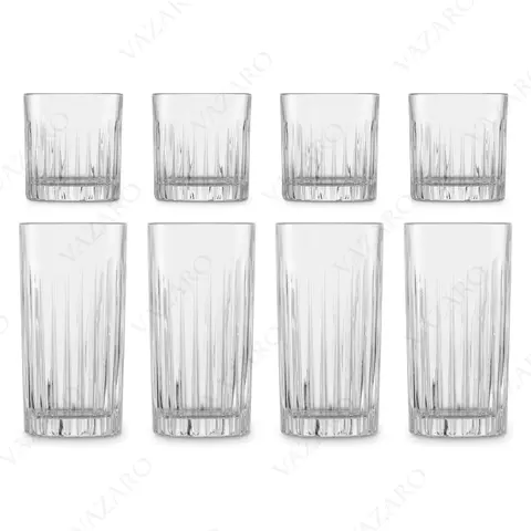 Набор из 4 стаканов для виски 364 мл и для воды 440 мл SCHOTT ZWIESEL Stage арт. 121882