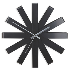 Часы настенные Ribbon чёрныe Umbra 118070-040