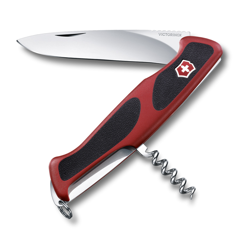 

Нож Victorinox RangerGrip 52, 130 мм, 5 функций, красный с черным* 0.9523.C