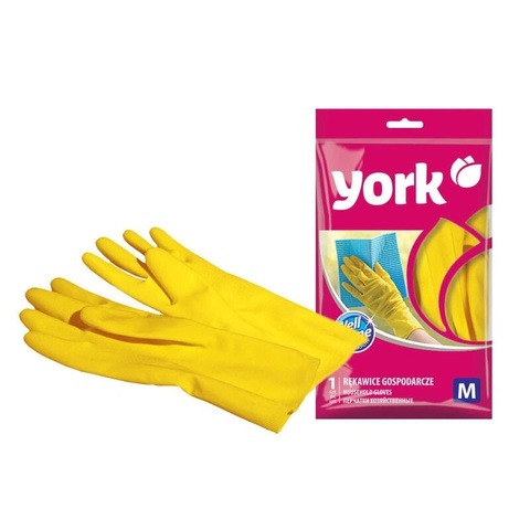 Перчатки хозяйственные резиновые, размер (M) York 092020