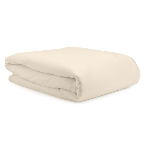Комплект постельного белья из сатина белого цвета из коллекции Essential, 200х220 см Tkano TK21-DC0009