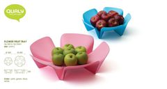 Ваза для фруктов flower белая QL10041-WH