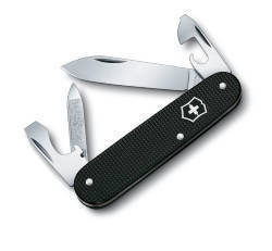 

Нож Victorinox Cadet, 84 мм, 8 функций, алюминиевая рукоять, черный 0.2600.L1223