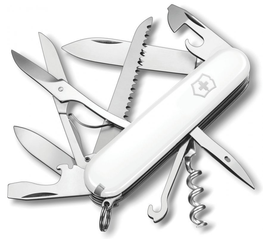 

Нож Victorinox Huntsman, 91 мм, 14 функций, белый 1.3713.7R