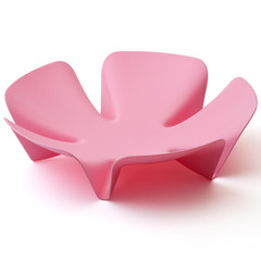 Ваза для фруктов flower розовая QL10041-PK