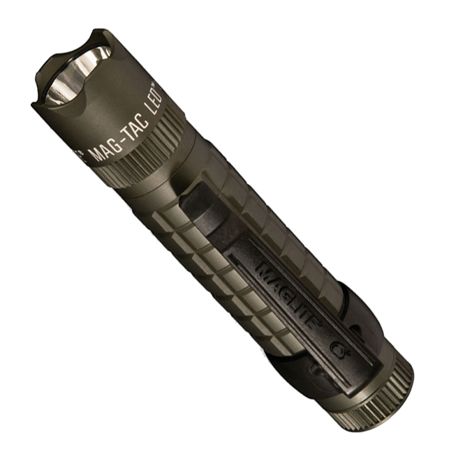 

Фонарь светодиодный MAGLITE LED MAG-TAC, 13.2 см, зеленый, зазубренный безель, 2-CR123, блистер SG2LRB6